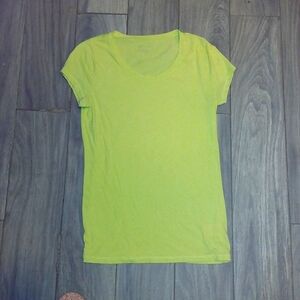 The brand is no boundaries the size is medium color is like a Neon yellow green